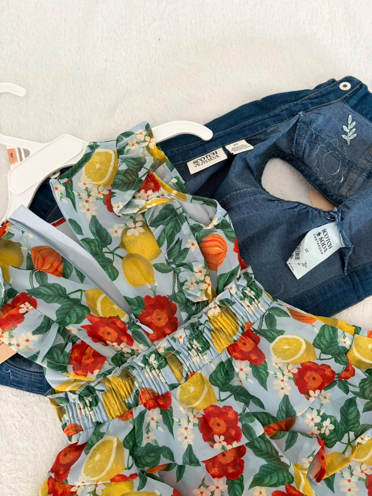 Lindo conjunto de vestido e jaqueta para menina tamanho 2 anos - Scotch & soda nova – photo 6